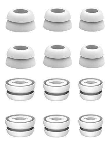 6 Paar Ultra Comfort Galaxy Buds Pro Ohrstöpsel Replacement,Doppelflansch Galaxy Buds Pro Kopfhörer Ohrstöpsel Satz,Silikon Kopfhörer Ear Buds Zubehör kompatibel mit Samsung Galaxy Buds Pro-weiß 6 Paar Ultra Comfort Galaxy Buds Pro Ohrstöpsel Replacement,Doppelflansch Galaxy Buds Pro Kopfhörer Ohrstöpsel Satz,Silikon Kopfhörer Ear Buds Zubehör kompatibel mit Samsung Galaxy Buds Pro-weiß von Wiki VALLEY