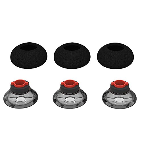 Eartips für Plantronics Voyager 5200/ Poly Voyager Legend 30/ Voyager Legend 50,Wiki VALLEY 3-Pack Schaumstoffhülle & Ohrhörergel Ohrhörer-Mittel von Wiki VALLEY