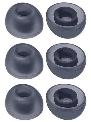 Silikon-Ohrstöpsel für JBL Live PRO2 Ohrhörer, weiche Anti-Rutsch-Ohrstöpsel für JBL Free2 Ohrstöpsel, Schwarz, 3 Paar von Wiki VALLEY