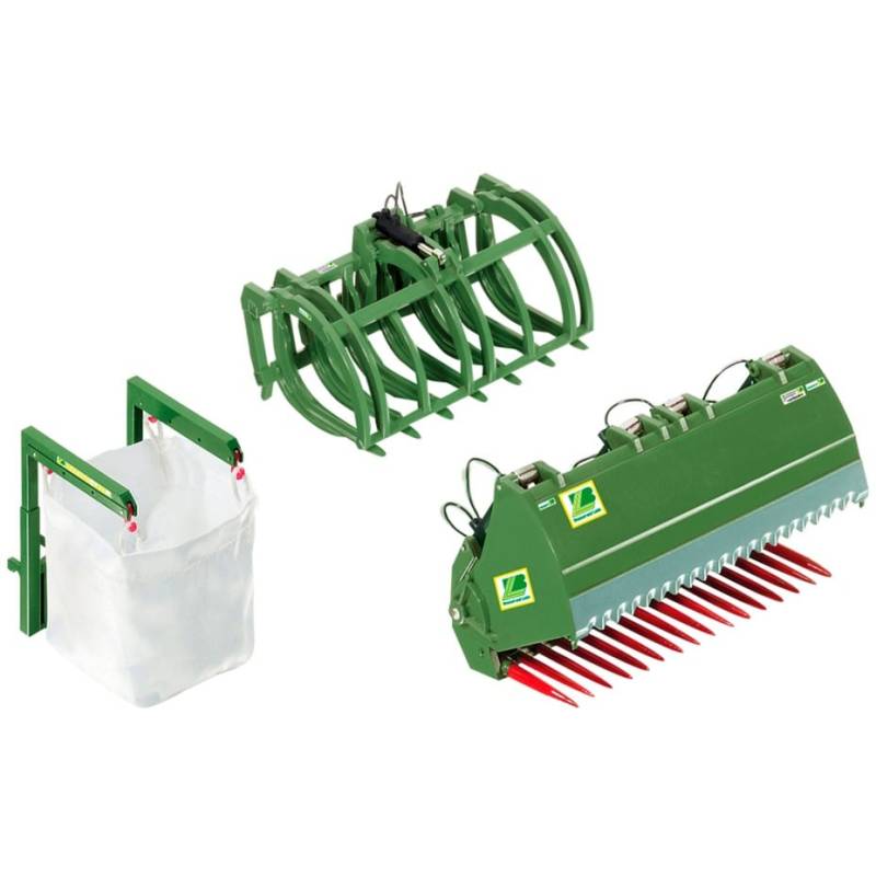 Frontlader Werkzeuge-Set Bressel und Lade, Modellfahrzeug von Wiking