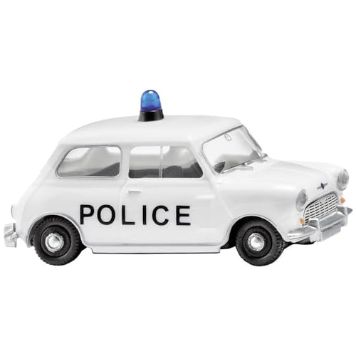 Wiking 022607 H0 Mini Polizei Morris Mini-Minor weiß Police englische Polizei Spur HO 1:87 von Wiking