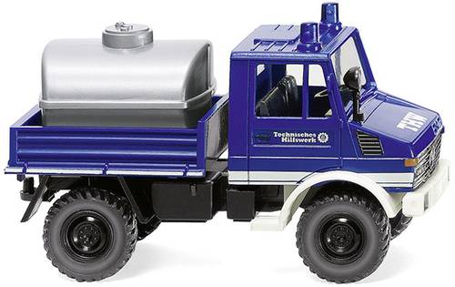 Wiking 037403 H0 Einsatzfahrzeug Modell Mercedes Benz Unimog U 1300  THW von Wiking