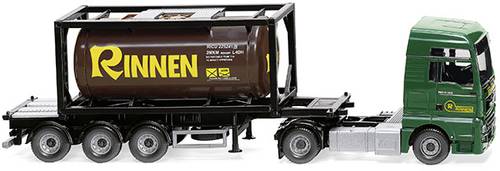 Wiking 053606 H0 LKW Modell MAN TGX Tankcontainersattelzug  Rinnen von Wiking