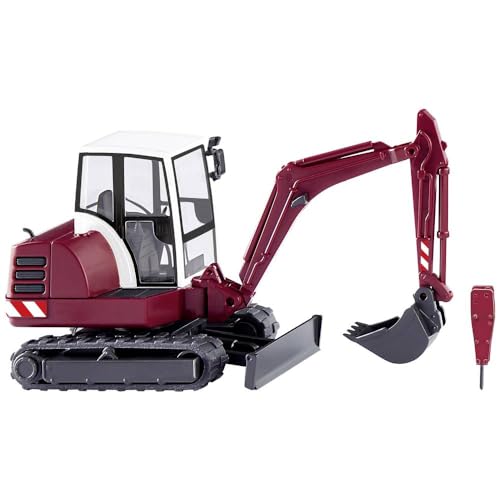 Wiking 065808 H0 Mini-Bagger HR 18 Purpurrot Spur HO 1:87 von Wiking