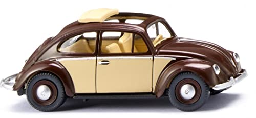 Wiking 0794 33 H0 Volkswagen Käfer 1200 mit Faltdach - Schokoladenbraun/Elfenbein von Wiking
