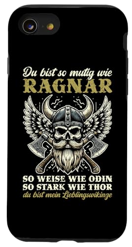 Mutig Wie Ragnar Weise Wie Odin Stark Wie Thor Vatertag Hülle für iPhone SE (2020) / 7 / 8 von Wikinger Papa Viking Vatertagsgeschenk Lustig