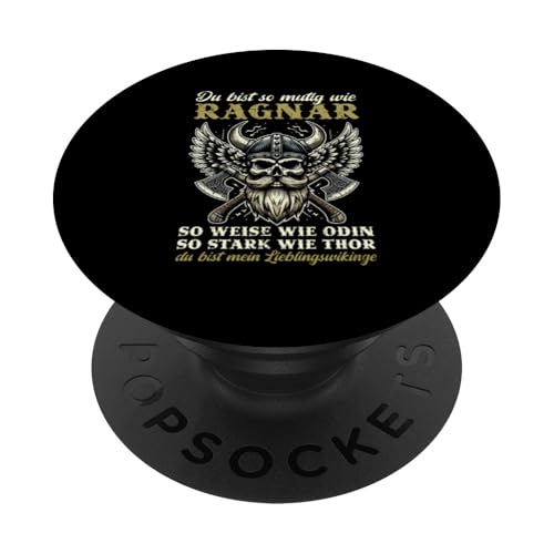 Mutig Wie Ragnar Weise Wie Odin Stark Wie Thor Vatertag PopSockets Klebender PopGrip Mutig Wie Ragnar Weise Wie Odin Stark Wie Thor Vatertag PopSockets Klebender PopGrip von Wikinger Papa Viking Vatertagsgeschenk Lustig