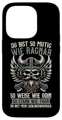 Mutig Wie Ragnar Weise Wie Odin Stark Wie Thor Viking Hülle für iPhone 14 Pro Mutig Wie Ragnar Weise Wie Odin Stark Wie Thor Viking Hülle für iPhone 14 Pro von Wikinger Papa Viking Vatertagsgeschenk Lustig