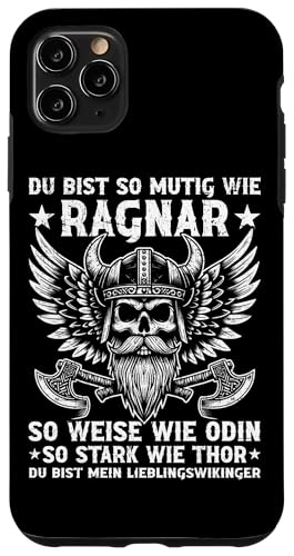 Mutig Wie Ragnar Weise Wie Odin Stark Wie Thor Wikinger Hülle für iPhone 11 Pro Max Mutig Wie Ragnar Weise Wie Odin Stark Wie Thor Wikinger Hülle für iPhone 11 Pro Max von Wikinger Papa Viking Vatertagsgeschenk Lustig