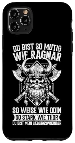 Mutig Wie Ragnar Weise Wie Odin Stark Wie Thor Wikinger Hülle für iPhone 11 Pro Max Mutig Wie Ragnar Weise Wie Odin Stark Wie Thor Wikinger Hülle für iPhone 11 Pro Max von Wikinger Papa Viking Vatertagsgeschenk Lustig