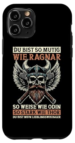 Mutig Wie Ragnar Weise Wie Odin Stark Wie Thor Wikinger Hülle für iPhone 11 Pro Mutig Wie Ragnar Weise Wie Odin Stark Wie Thor Wikinger Hülle für iPhone 11 Pro von Wikinger Papa Viking Vatertagsgeschenk Lustig