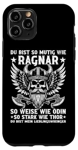 Mutig Wie Ragnar Weise Wie Odin Stark Wie Thor Wikinger Hülle für iPhone 11 Pro Mutig Wie Ragnar Weise Wie Odin Stark Wie Thor Wikinger Hülle für iPhone 11 Pro von Wikinger Papa Viking Vatertagsgeschenk Lustig