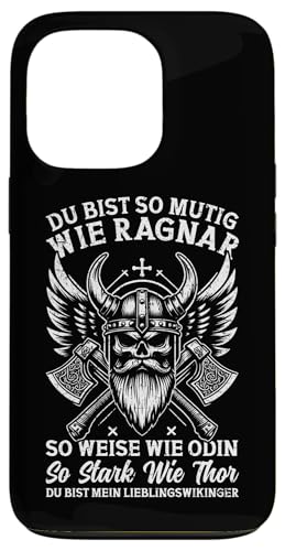 Mutig Wie Ragnar Weise Wie Odin Stark Wie Thor Wikinger Hülle für iPhone 13 Pro Mutig Wie Ragnar Weise Wie Odin Stark Wie Thor Wikinger Hülle für iPhone 13 Pro von Wikinger Papa Viking Vatertagsgeschenk Lustig