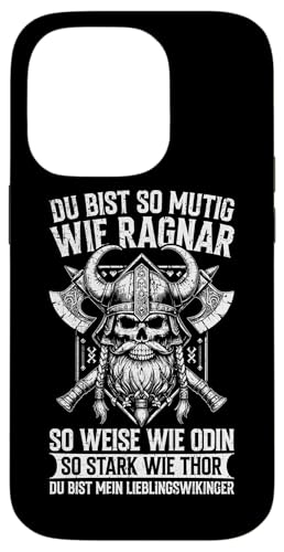 Mutig Wie Ragnar Weise Wie Odin Stark Wie Thor Wikinger Hülle für iPhone 14 Pro Mutig Wie Ragnar Weise Wie Odin Stark Wie Thor Wikinger Hülle für iPhone 14 Pro von Wikinger Papa Viking Vatertagsgeschenk Lustig