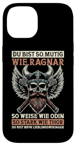 Mutig Wie Ragnar Weise Wie Odin Stark Wie Thor Wikinger Hülle für iPhone 14 Mutig Wie Ragnar Weise Wie Odin Stark Wie Thor Wikinger Hülle für iPhone 14 von Wikinger Papa Viking Vatertagsgeschenk Lustig