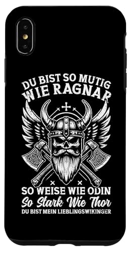 Mutig Wie Ragnar Weise Wie Odin Stark Wie Thor Wikinger Hülle für iPhone XS Max Mutig Wie Ragnar Weise Wie Odin Stark Wie Thor Wikinger Hülle für iPhone XS Max von Wikinger Papa Viking Vatertagsgeschenk Lustig