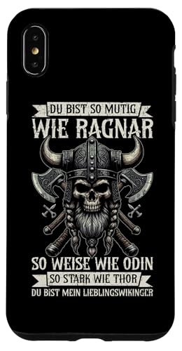 Mutig Wie Ragnar Weise Wie Odin Stark Wie Thor Wikinger Hülle für iPhone XS Max Mutig Wie Ragnar Weise Wie Odin Stark Wie Thor Wikinger Hülle für iPhone XS Max von Wikinger Papa Viking Vatertagsgeschenk Lustig