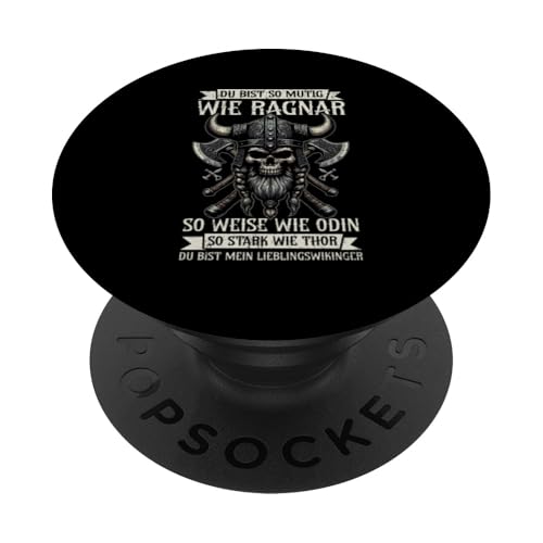 Mutig Wie Ragnar Weise Wie Odin Stark Wie Thor Wikinger PopSockets Klebender PopGrip Mutig Wie Ragnar Weise Wie Odin Stark Wie Thor Wikinger PopSockets Klebender PopGrip von Wikinger Papa Viking Vatertagsgeschenk Lustig