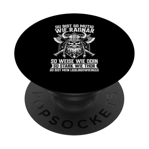 Mutig Wie Ragnar Weise Wie Odin Stark Wie Thor Wikinger PopSockets Klebender PopGrip Mutig Wie Ragnar Weise Wie Odin Stark Wie Thor Wikinger PopSockets Klebender PopGrip von Wikinger Papa Viking Vatertagsgeschenk Lustig
