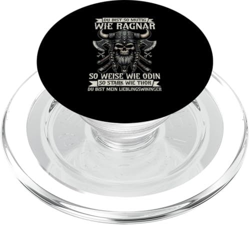 Mutig Wie Ragnar Weise Wie Odin Stark Wie Thor Wikinger PopSockets PopGrip für MagSafe Mutig Wie Ragnar Weise Wie Odin Stark Wie Thor Wikinger PopSockets PopGrip für MagSafe von Wikinger Papa Viking Vatertagsgeschenk Lustig