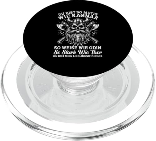 Mutig Wie Ragnar Weise Wie Odin Stark Wie Thor Wikinger PopSockets PopGrip für MagSafe Mutig Wie Ragnar Weise Wie Odin Stark Wie Thor Wikinger PopSockets PopGrip für MagSafe von Wikinger Papa Viking Vatertagsgeschenk Lustig