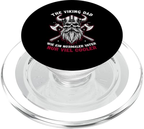 The Viking Dad Wie Ein Normaler Vater Nur Viel Cooler PopSockets PopGrip für MagSafe von Wikinger Papa Viking Vatertagsgeschenk Lustig