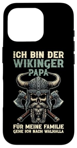 Wikinger Papa Walhalla Vatertag Spruch Nordische Mythologie Hülle für iPhone 16 Pro Wikinger Papa Walhalla Vatertag Spruch Nordische Mythologie Hülle für iPhone 16 Pro von Wikinger Papa Viking Vatertagsgeschenk Lustig
