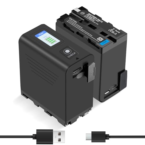 NP-F970 Multifunktions-Akkupack 7800mAh Hohe Kapazität mit USB-Ausgang LCD-Display für Sony NP-F970, NP-F975, NP-F960, NP-F950, NP-F930 Akku und Videoleuchte -Upgraded NP-F970 Multifunktions-Akkupack 7800mAh Hohe Kapazität mit USB-Ausgang LCD-Display für Sony NP-F970, NP-F975, NP-F960, NP-F950, NP-F930 Akku und Videoleuchte -Upgraded von Wikinu