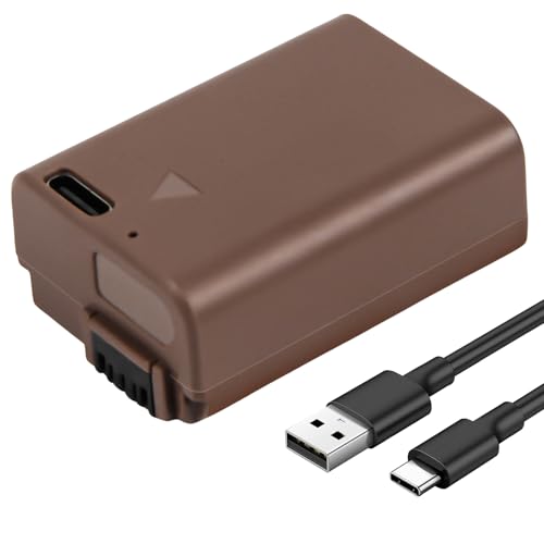 Wikinu 1200mAh NP-FW50 Ersatz-Akku für Sony A6400 A6000 A7 II ZV-E10, 2,3 Stunden sicheres Schnellladen mit USB Typ C Kabel für A5100 A6100 A6300 A6500 A7R II A7S II BC-TRW Akku-Ladegerät Wikinu 1200mAh NP-FW50 Ersatz-Akku für Sony A6400 A6000 A7 II ZV-E10, 2,3 Stunden sicheres Schnellladen mit USB Typ C Kabel für A5100 A6100 A6300 A6500 A7R II A7S II BC-TRW Akku-Ladegerät von Wikinu