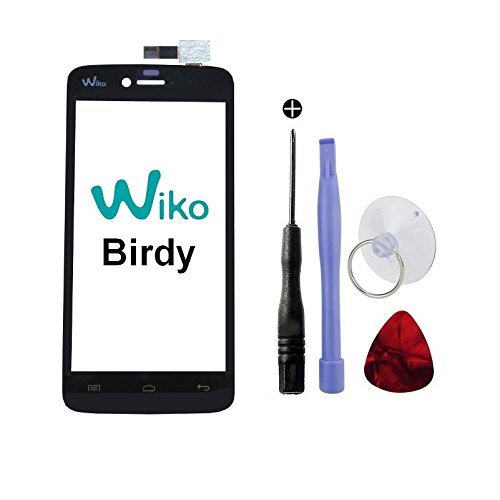 Original Touchscreen mit Logo für Wiko Birdy + doppelseitiges Klebeband 3M und Werkzeug (ohne LCD-Display) von Wiko