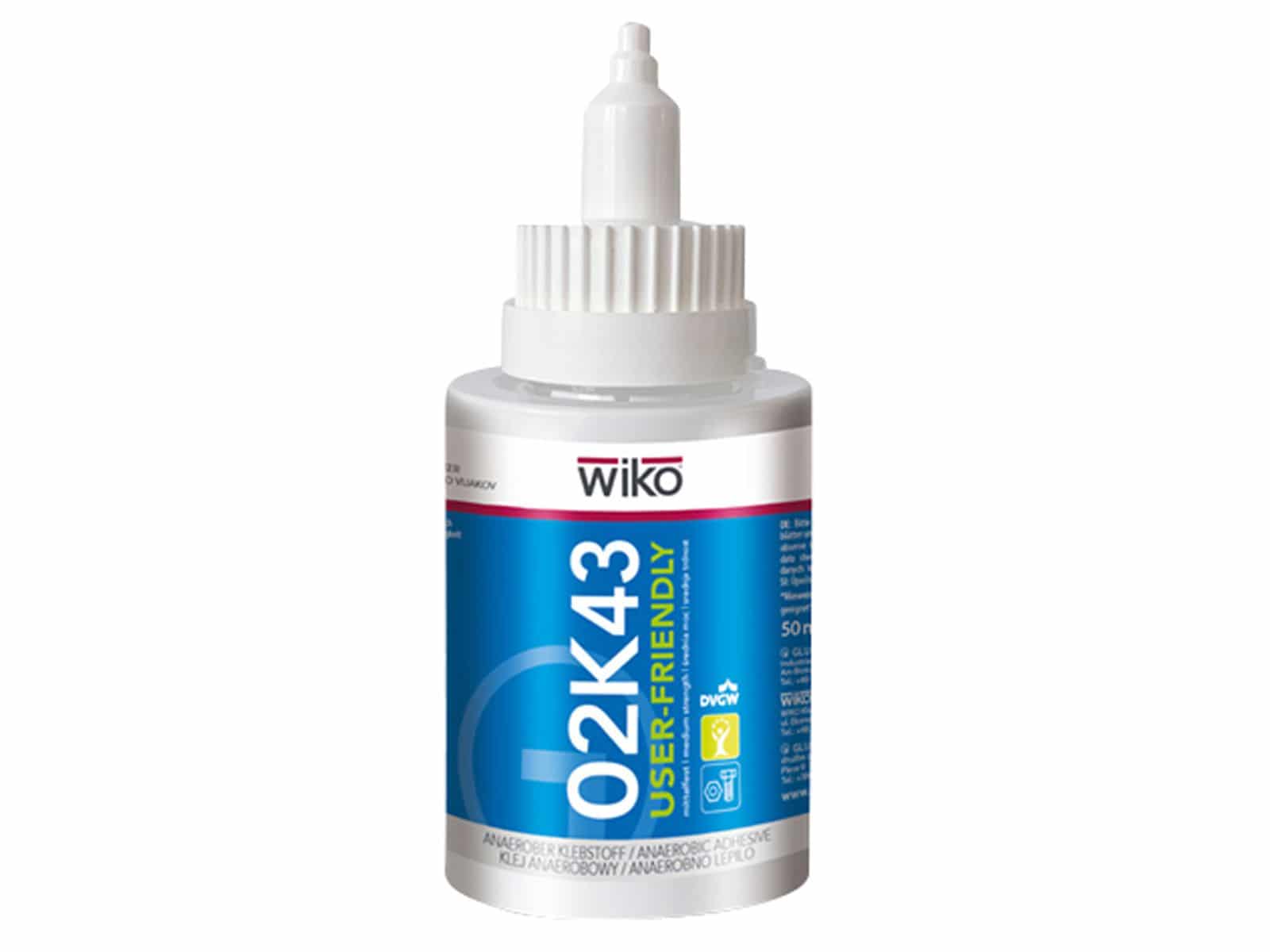 WIKO Schraubensicherung 02K43, 50 ml, Ziehharmonika Flasche von Wiko