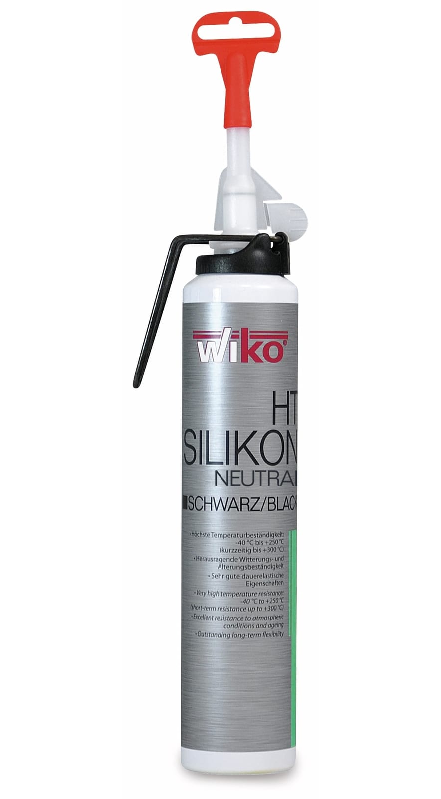WIKO Silikon-Dichtmasse BLACK-SIL, Automatikkartusche 200 ml von Wiko