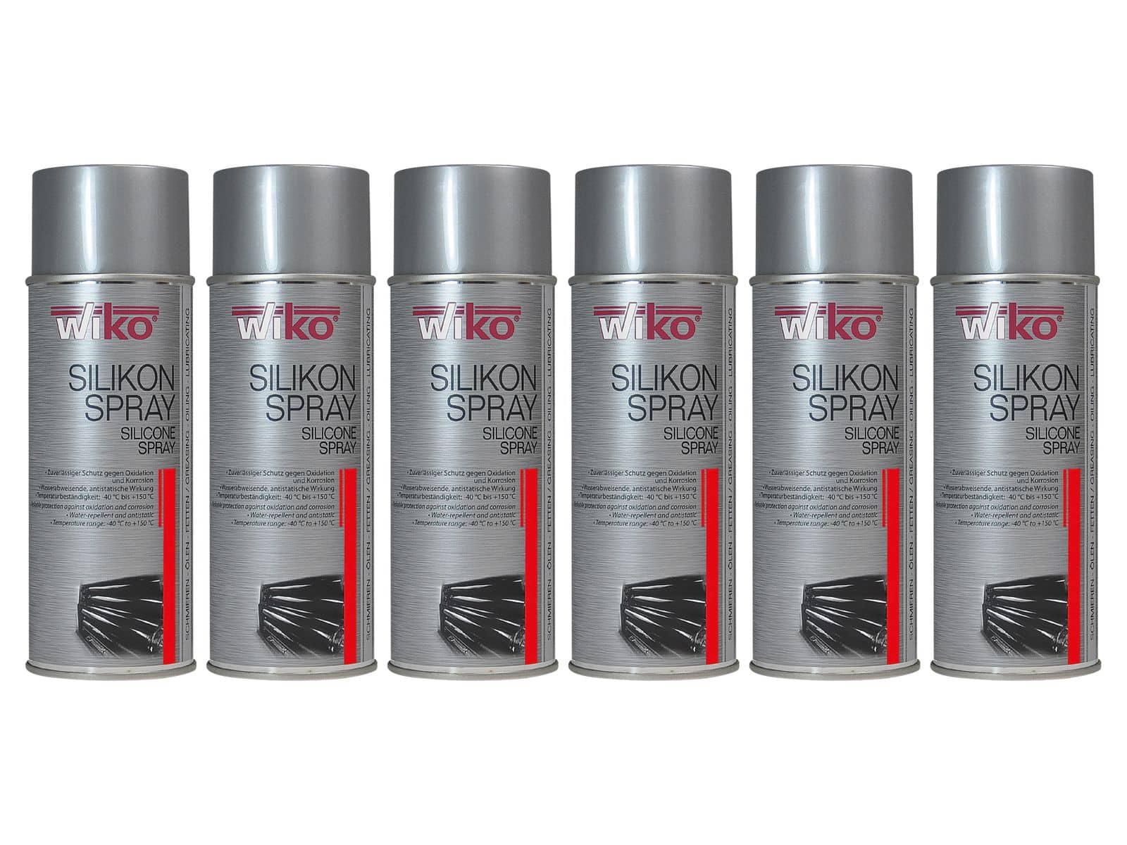WIKO Silikon-Spray, 400 ml, 6 Stück von Wiko