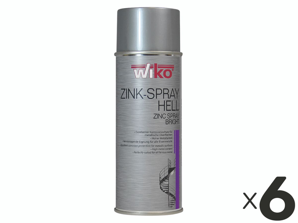 WIKO Zink-Spray hell, 6 Stück WIKO Zink-Spray hell, 6 Stück von Wiko