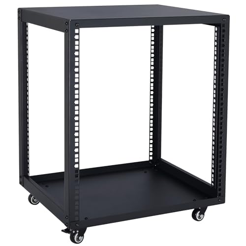 WikrOck SC02 12U 48,3 cm offener Rahmen Netzwerk-Server AV Gear Equipment Rack Mobiler Aufbewahrungsschrank mit Rollen und einem Regal – für Switch Router IT-Geräte DJ Recording Studio AV Equipment WikrOck SC02 12U 48,3 cm offener Rahmen Netzwerk-Server AV Gear Equipment Rack Mobiler Aufbewahrungsschrank mit Rollen und einem Regal – für Switch Router IT-Geräte DJ Recording Studio AV Equipment von WikrOck