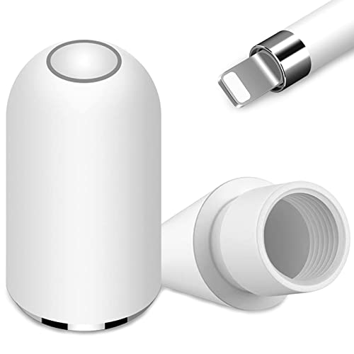 Wilbeva Magnetische Kappe/Ersatzkappe Kompatibel mit Apple Pencil 1. Generation + Spitzen Ersatz & Nib Zubehör für Apple Pencil 1. Generation & 2. Generation von Wilbeva