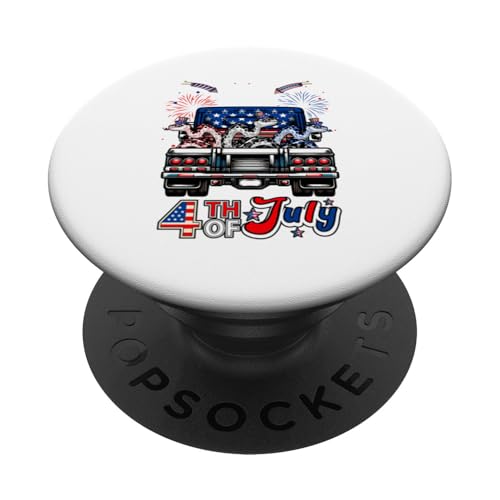 4. Juli US-Flagge, drei niedliche Pythons auf Pickup-Truck PopSockets Klebender PopGrip 4. Juli US-Flagge, drei niedliche Pythons auf Pickup-Truck PopSockets Klebender PopGrip von Wild Animal 4th Of July Costume
