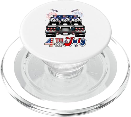 4. Juli US-Flagge Drei lustige Pandas auf Pickup Truck PopSockets PopGrip für MagSafe 4. Juli US-Flagge Drei lustige Pandas auf Pickup Truck PopSockets PopGrip für MagSafe von Wild Animal 4th Of July Costume