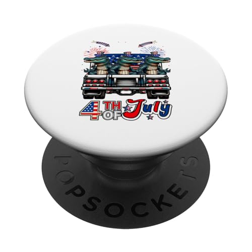 4. Juli US-Flagge Drei niedliche Alligatoren auf Pickup Truck PopSockets Klebender PopGrip 4. Juli US-Flagge Drei niedliche Alligatoren auf Pickup Truck PopSockets Klebender PopGrip von Wild Animal 4th Of July Costume