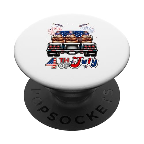 4. Juli US-Flagge Drei süße Bisamratten auf Pickup Truck PopSockets Klebender PopGrip 4. Juli US-Flagge Drei süße Bisamratten auf Pickup Truck PopSockets Klebender PopGrip von Wild Animal 4th Of July Costume