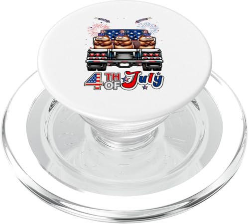 4. Juli US-Flagge Drei süße Bisamratten auf Pickup Truck PopSockets PopGrip für MagSafe 4. Juli US-Flagge Drei süße Bisamratten auf Pickup Truck PopSockets PopGrip für MagSafe von Wild Animal 4th Of July Costume