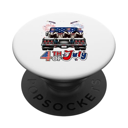 4. Juli US-Flagge Drei süße Dachse auf Pickup Truck PopSockets Klebender PopGrip 4. Juli US-Flagge Drei süße Dachse auf Pickup Truck PopSockets Klebender PopGrip von Wild Animal 4th Of July Costume