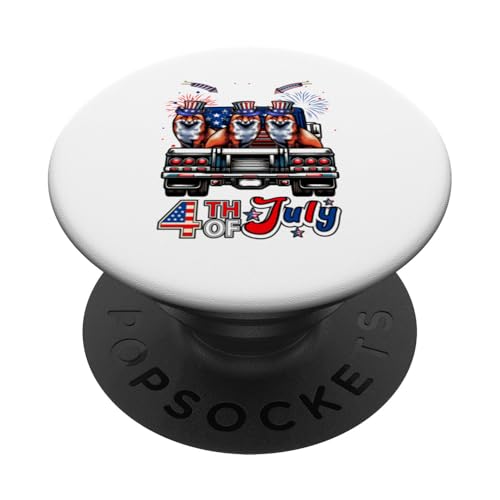 4. Juli US-Flagge Drei süße Füchse auf Pickup Truck PopSockets Klebender PopGrip 4. Juli US-Flagge Drei süße Füchse auf Pickup Truck PopSockets Klebender PopGrip von Wild Animal 4th Of July Costume
