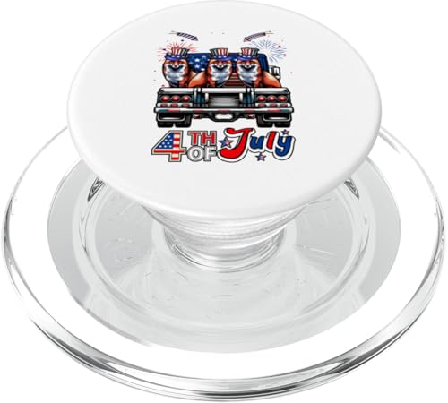 4. Juli US-Flagge Drei süße Füchse auf Pickup Truck PopSockets PopGrip für MagSafe 4. Juli US-Flagge Drei süße Füchse auf Pickup Truck PopSockets PopGrip für MagSafe von Wild Animal 4th Of July Costume