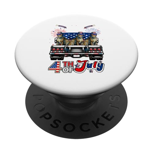 4. Juli US-Flagge Drei süße Gepard auf Pickup Truck PopSockets Klebender PopGrip 4. Juli US-Flagge Drei süße Gepard auf Pickup Truck PopSockets Klebender PopGrip von Wild Animal 4th Of July Costume