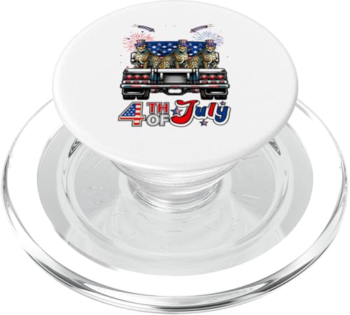 4. Juli US-Flagge Drei süße Gepard auf Pickup Truck PopSockets PopGrip für MagSafe 4. Juli US-Flagge Drei süße Gepard auf Pickup Truck PopSockets PopGrip für MagSafe von Wild Animal 4th Of July Costume