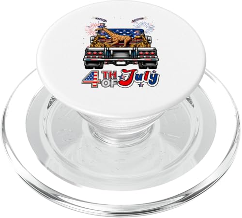 4. Juli US-Flagge Drei süße Giraffen auf Pickup Truck PopSockets PopGrip für MagSafe 4. Juli US-Flagge Drei süße Giraffen auf Pickup Truck PopSockets PopGrip für MagSafe von Wild Animal 4th Of July Costume