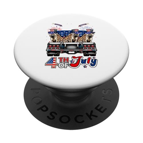 4. Juli US-Flagge Drei süße Hyänen auf Pickup Truck PopSockets Klebender PopGrip 4. Juli US-Flagge Drei süße Hyänen auf Pickup Truck PopSockets Klebender PopGrip von Wild Animal 4th Of July Costume