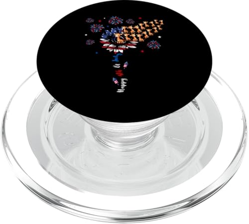 4th Of July US Flag Patriotic Cute Sunflower Giraffes PopSockets PopGrip für MagSafe 4th Of July US Flag Patriotic Cute Sunflower Giraffes PopSockets PopGrip für MagSafe von Wild Animal 4th Of July Costume