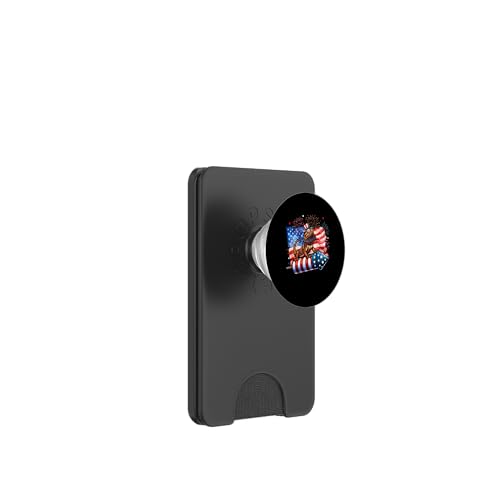 Bearded Dragon Sunglasses On Firecracker 4th July US Flag PopSockets PopWallet für MagSafe Bearded Dragon Sunglasses On Firecracker 4th July US Flag PopSockets PopWallet für MagSafe von Wild Animal 4th Of July Costume